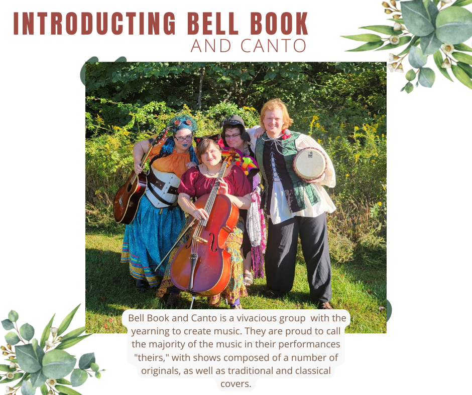 Musical group with instruments posing together